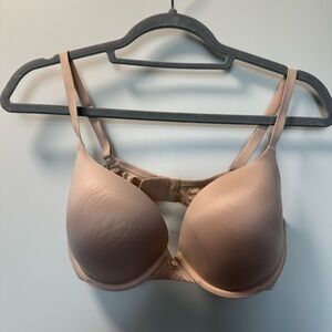 Victorias Secret Lined Denim Nude T-Shirt Bra Tan‎ Neutral 34D